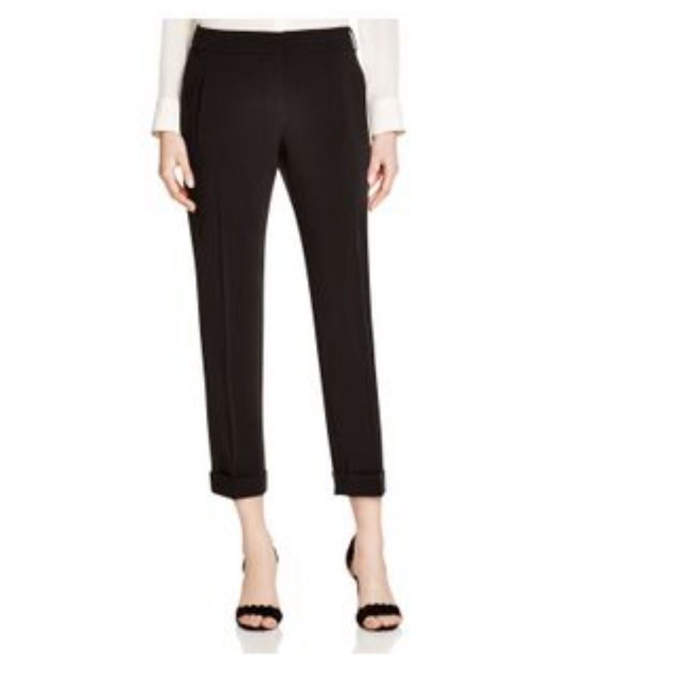 Weekend by Maxmara Black Sella Cropped Pants size 8